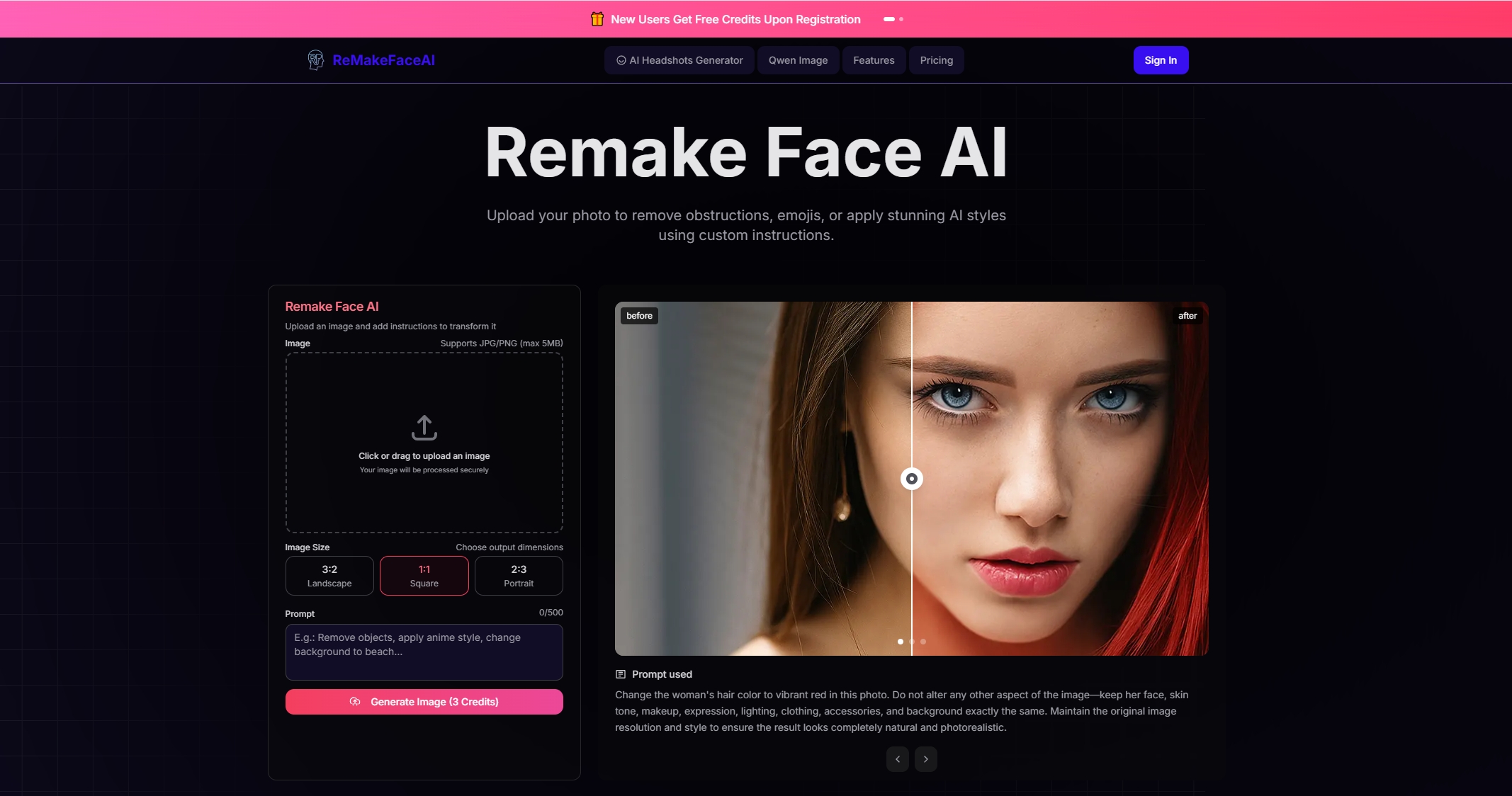 Remake Face AI